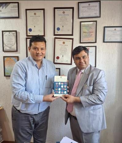With CA Rinkesh Shah, Chairman of the ICAI Ahmedabad Branch for the 2026-27 term